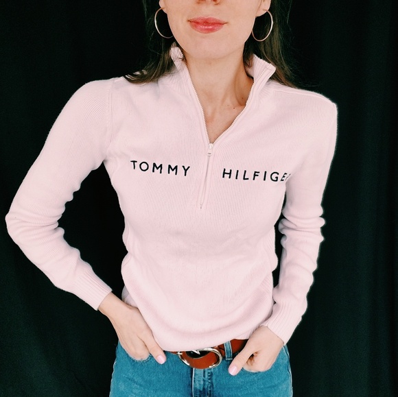 tommy jeans half zip